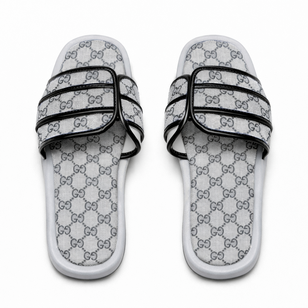 Stylish Monogrammed Slip On Sandal